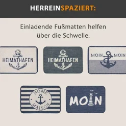Fußmatte Heimathafen dunkel