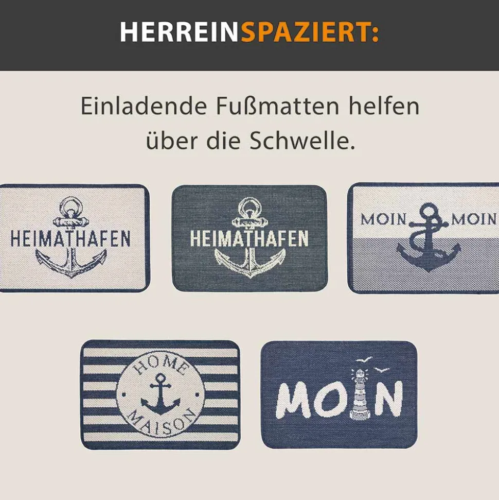 Fußmatte Heimathafen hell