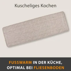 Küchenläufer Bordüre Taupe