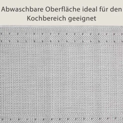 Küchenläufer Bordüre Taupe