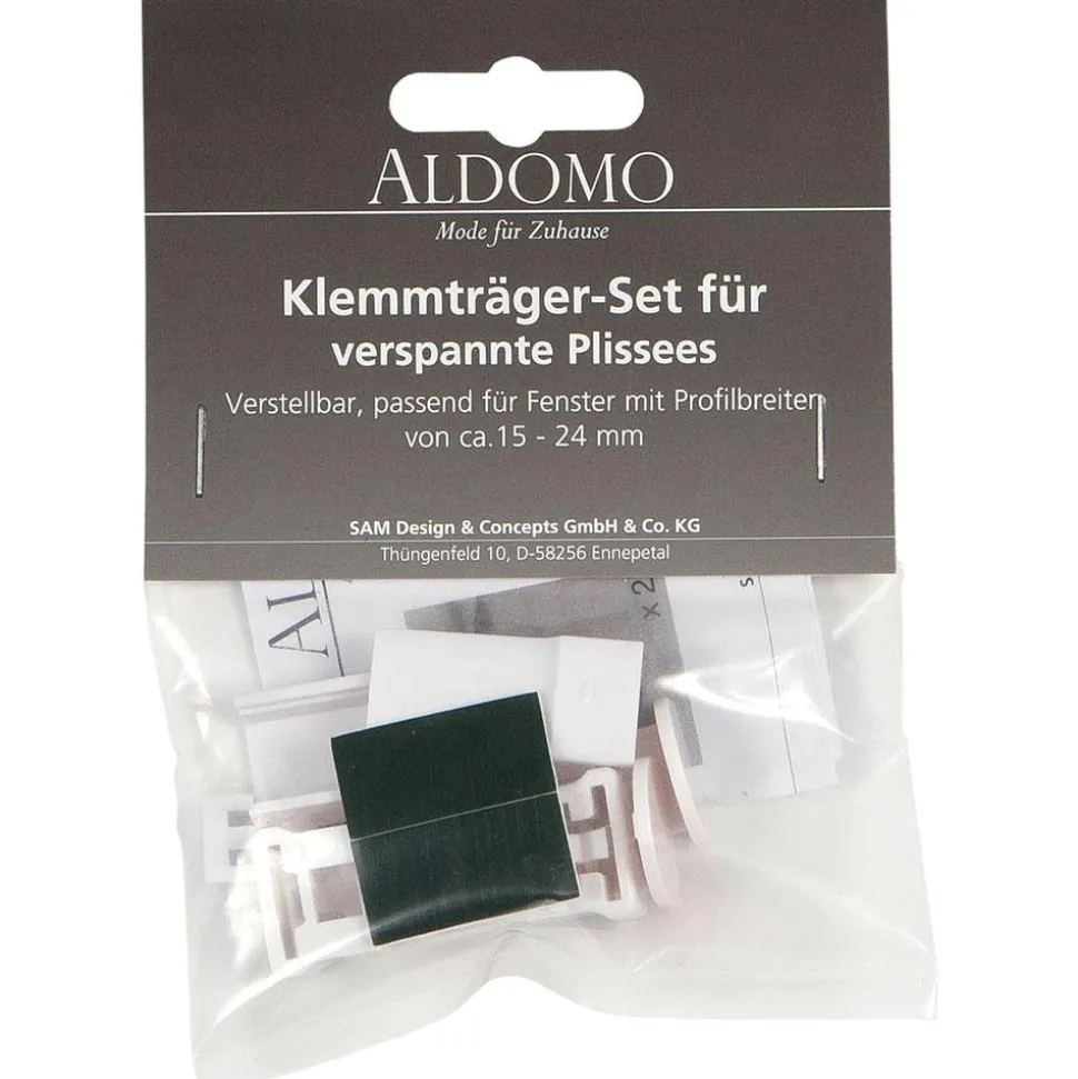 Klemmträgerset-Kunststoff für verspannte Plissees