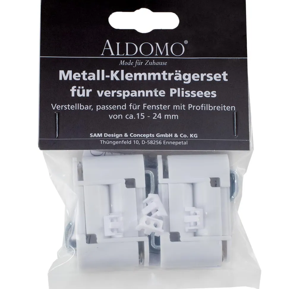 Klemmträgerset-Metall für verspannte Plissees