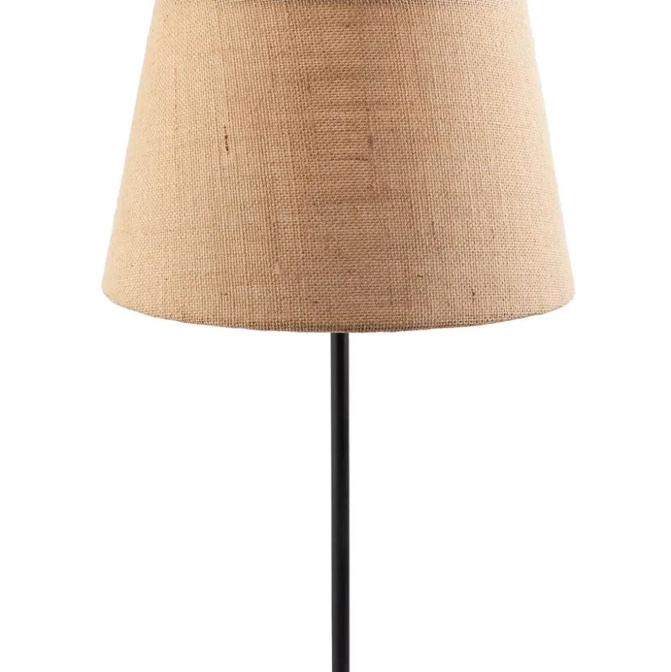 Lampenschirm Shallow Drum Natural Jute