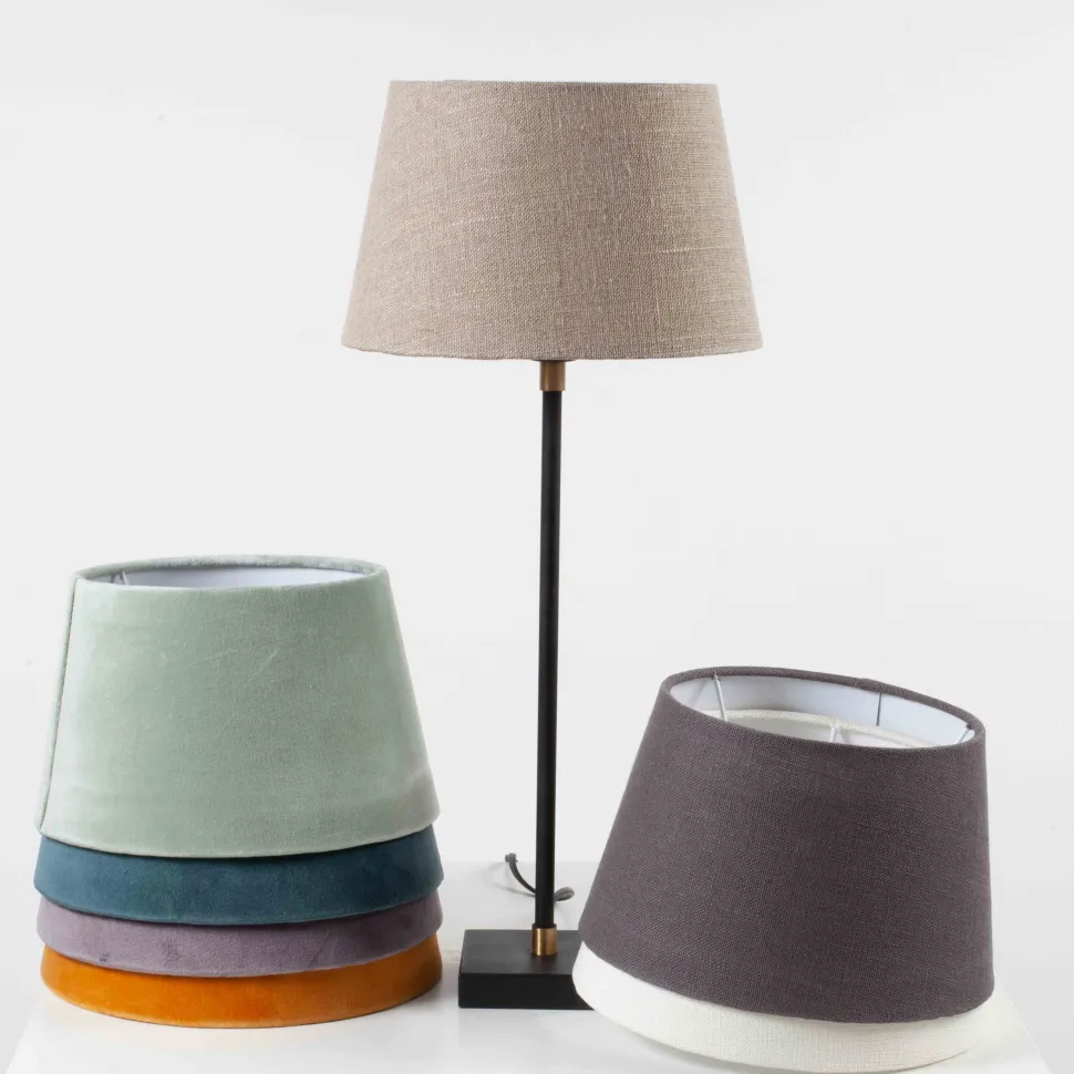 Lampenschirm Shallow Drum Pure Linen