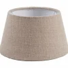 Lampenschirm Shallow Drum Pure Natural Linen