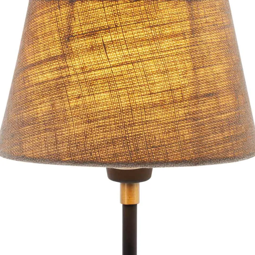 Lampenschirm Shallow Drum Pure Natural Linen
