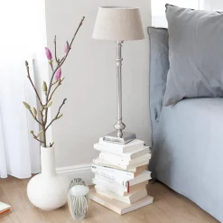 Lampenschirm Shallow Drum Pure Natural Linen