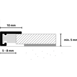 Minileiste Abschlussprofil AL 10X5