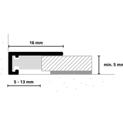 Minileiste Abschlussprofil AL 16X5
