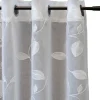 Ösenvorhang mit Stickmotiv