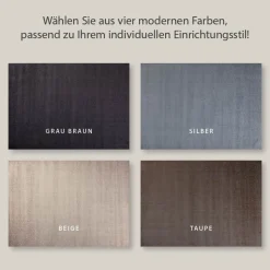 Teppich Palma Uni Kurzflor