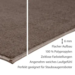 Teppich Palma Uni Kurzflor